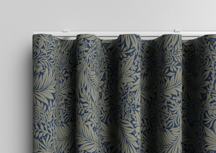 William Morris At Home Larkspur, Woven Indigo - Made to Measure Curtains - Image 13